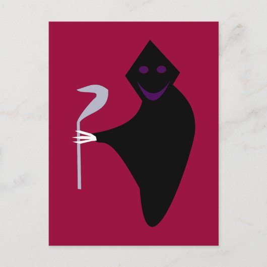 Carte postale Halloween Reaper Grim (Devant)