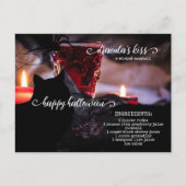 Carte postale Halloween Recette Cocktail (Devant)