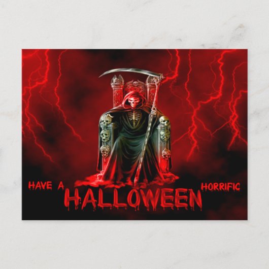Carte Postale Halloween/Reeper Grim avec éclaircis (Devant)
