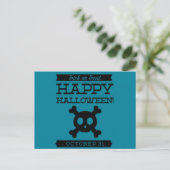 Carte Postale Halloween rétro typographique (Debout devant)