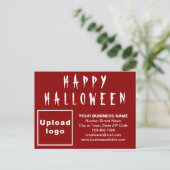 Carte postale Halloween Rouge (Debout devant)