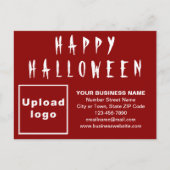 Carte postale Halloween Rouge (Devant)