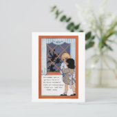 Carte Postale Halloween salutationAraignées à la fenêtre (Debout devant)