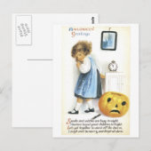 Carte Postale Hallowe'en Salutations (Devant / Derrière)