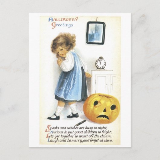 Carte Postale Hallowe'en Salutations (Devant)