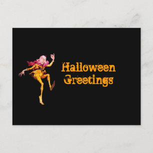 Carte Postale Halloween Salutations Goblin