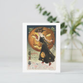 Carte Postale Halloween SalutationWitch Danser et Citrouille (Debout devant)