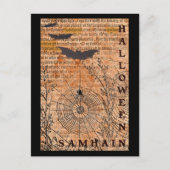 Carte Postale Halloween Samhain Spider Webs (Devant)