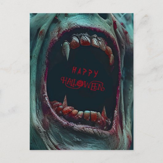CARTE POSTALE HALLOWEEN SCARY MONSTER COSTUME PARTI (Devant)