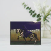 Carte postale Halloween Skeleton Horse & Rider (Debout devant)