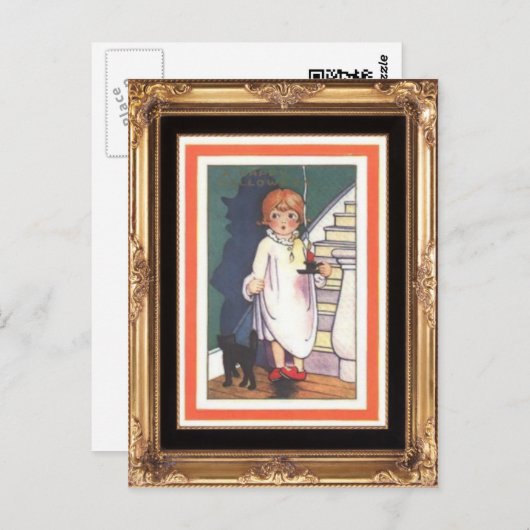 Carte Postale Halloween Snooping (Devant / Derrière)