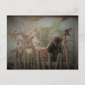 Carte postale Halloween sorcière éffrayante (Devant)