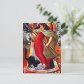 Carte Postale Halloween sorcière Vintage de KRW (Debout devant)