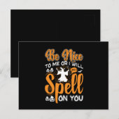 Carte Postale Halloween Spell On You Birthday (Devant / Derrière)