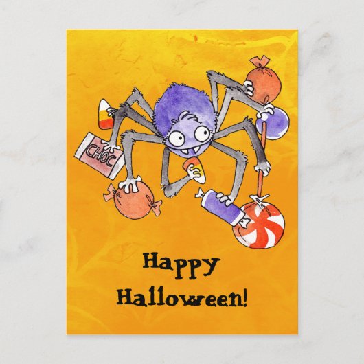 Carte postale Halloween Spider (Devant)