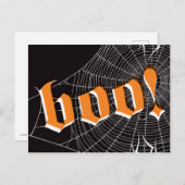 Carte postale Halloween SpiderWeb (Devant / Derrière)