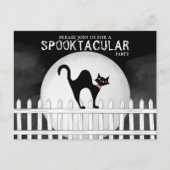 Carte Postale Halloween Spooktacular Éffrayant Whimsical Black C (Devant)