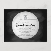 Carte Postale Halloween Spooktacular Owl QR Code Social Media (Devant)