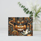 Carte Postale Halloween Steampunk (Debout devant)