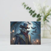 Carte Postale Halloween Steampunk Southern Gentleman Zombie (Debout devant)