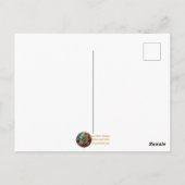 Carte Postale Halloween Steampunk Witch Vol au clair de lune (Dos)