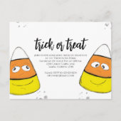 Carte Postale Halloween Trick Or Treat Code QR de médias sociaux (Devant)