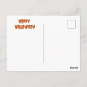 Carte Postale Halloween Tricoter ou traiter les enfants (Dos)