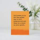 Carte Postale Halloween Twisted Humour Salutation (Debout devant)
