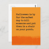 Carte Postale Halloween Twisted Humour Salutation (Devant / Derrière)