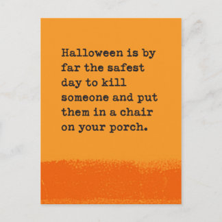 Carte Postale Halloween Twisted Humour Salutation