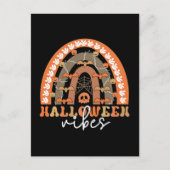 Carte Postale Halloween Vibes Boho Rainbow Automne Éffrayant (Devant)