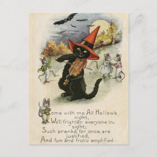 Carte postale Halloween vintage (Devant)
