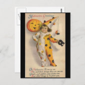 Carte postale Halloween vintage (Devant / Derrière)