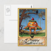 Carte postale Halloween vintage (Devant / Derrière)