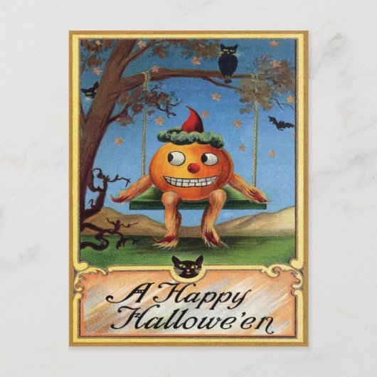 Carte postale Halloween vintage (Devant)