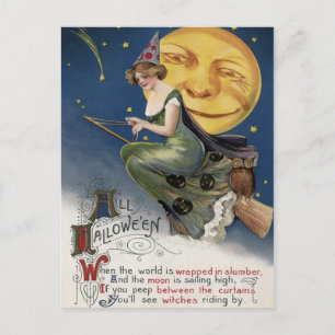 Carte postale Halloween vintage