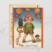 Carte Postale Halloween vintage (Devant / Derrière)