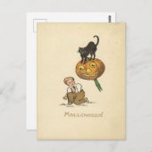Carte Postale Halloween vintage (Devant / Derrière)