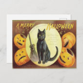 Carte Postale Halloween vintage (Devant / Derrière)