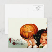 Carte postale Halloween vintage (Devant / Derrière)