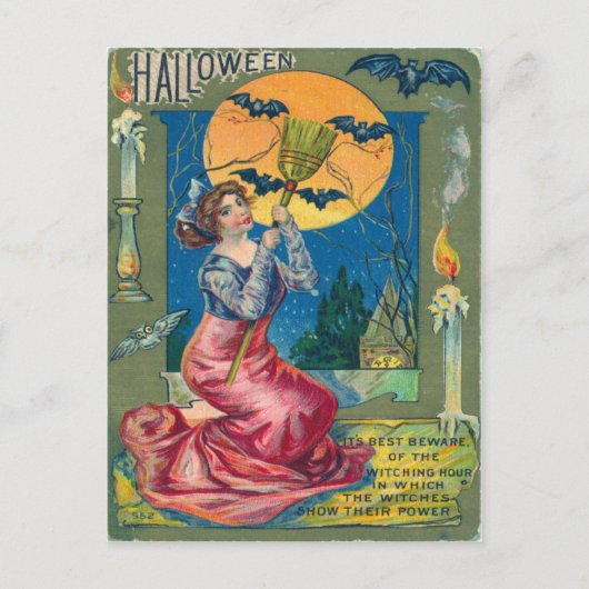 Carte postale Halloween vintage (Devant)