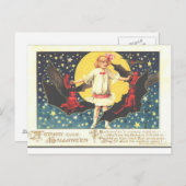 Carte Postale Halloween vintage (Devant / Derrière)