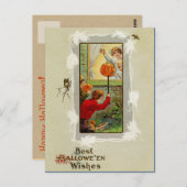 Carte postale Halloween vintage (Devant / Derrière)