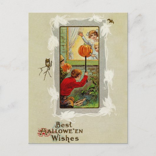 Carte postale Halloween vintage (Devant)