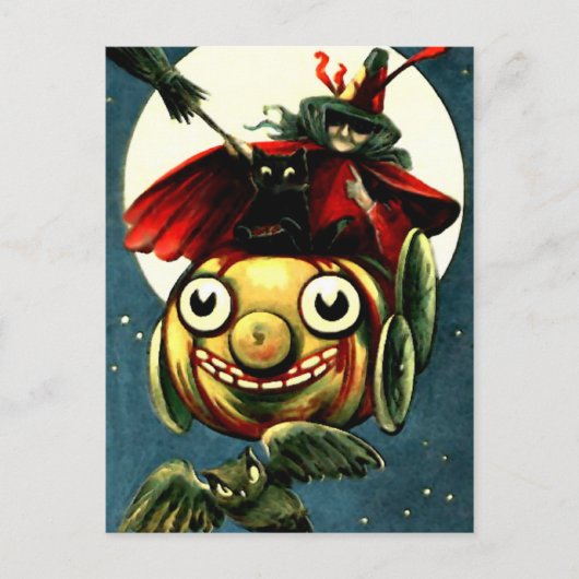 Carte postale Halloween vintage (Devant)