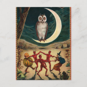 Carte postale Halloween vintage
