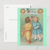 Carte Postale Halloween vintage (Devant / Derrière)