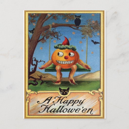 Carte Postale Halloween vintage (Devant)