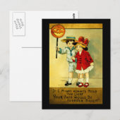 Carte postale Halloween vintage (Devant / Derrière)
