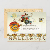 Carte Postale Halloween vintage (Devant / Derrière)